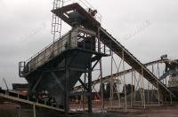 Pedra do granito das energias hidráulicas da estrada que esmaga a máquina para a construção urbana
