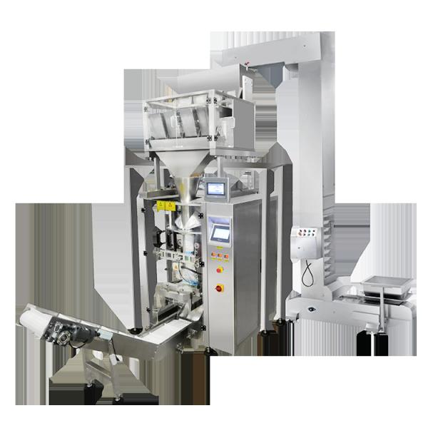 1000g Pet Foods Pouch VFFS Packaging Machine With 4 Hoppers Linear Scale