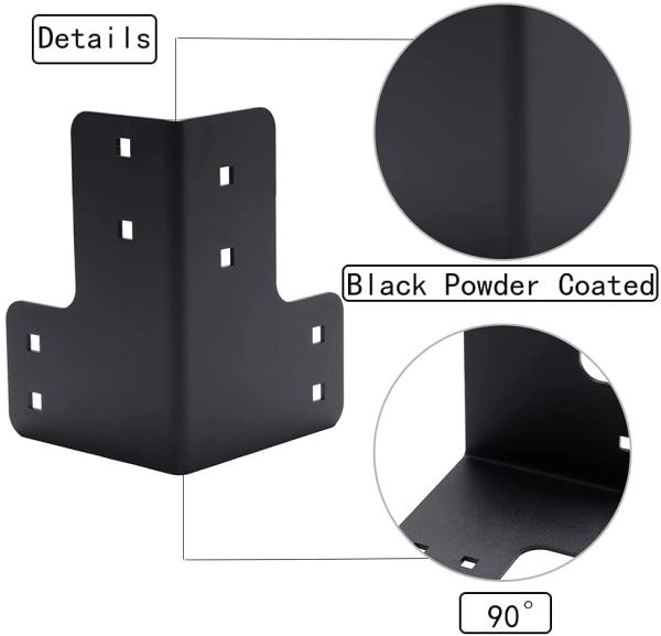 Sturdy Steel Angle Brackets for Building Your Shop Table Workbench Corner Bracket Kit