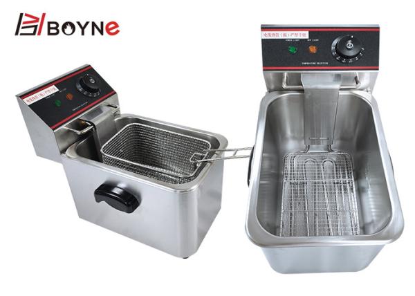 Fried Food 4L Stainless Steel Fryer Restaurant Furnace easy cleaning