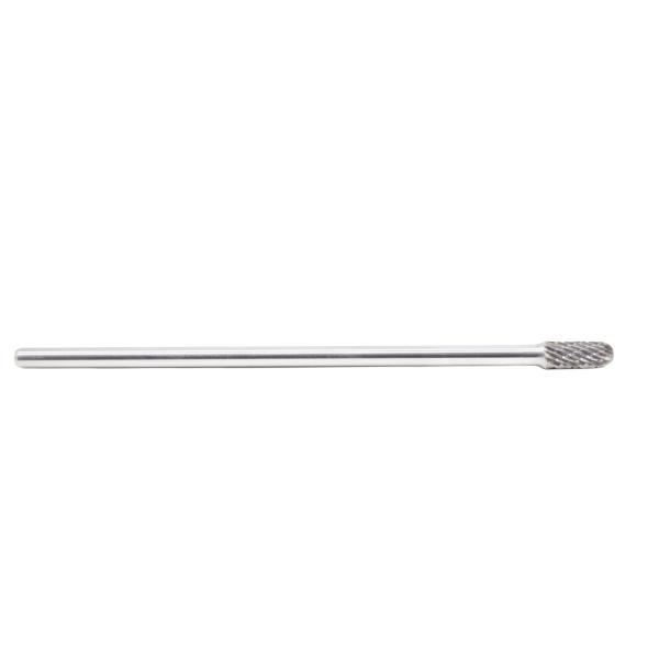 8mm Round Nose Cylinder Carbide Burrs With 150mm Extended 6mm Shank Double Cut