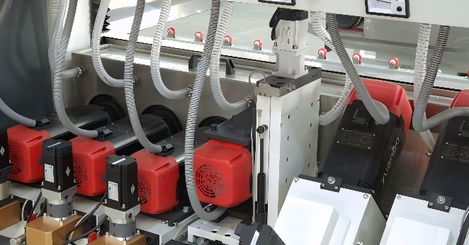 Small Size Fully Automatic Glass Edging Machine 8-motor Double-grinding And Polishing Machine