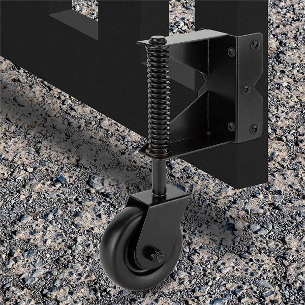 Цинковая пружина с вращающимся колесом колеса резиновые колеса для деревянных ограждений