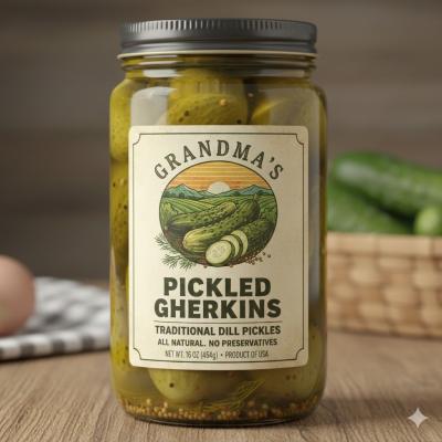 Printing Canned Food Security Bakery Sticker Adhesive logo Cosmetic/plastic/candle/glass Jar Custom logo Label Sticker Roll