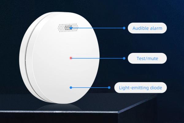 3 Years Warranty Wireless Smoke Fire Alarms Detector With European TUV CE Certification