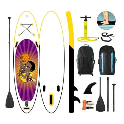 2022 new design inflatable stand up padlle board soft top air inflate sup paddle board with fins
