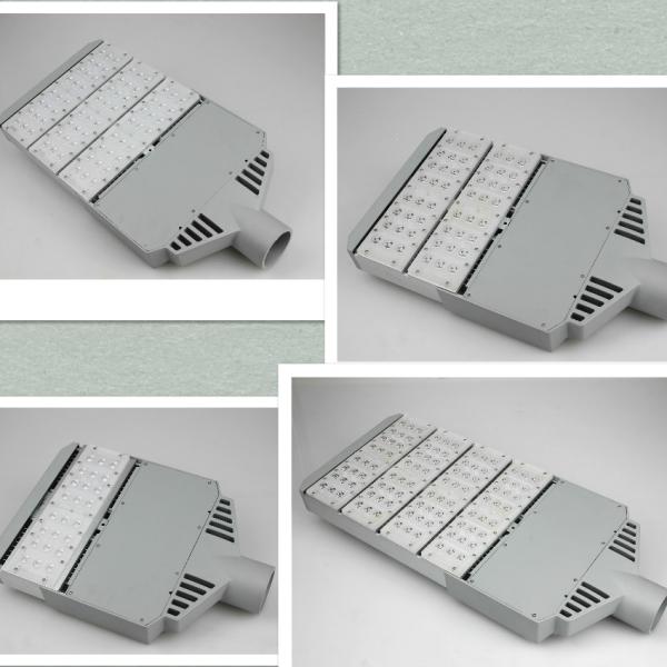 SGS Commercial Exterior LED Lights 6063# Gray Silver Color Anodized / Polished / Power Coating