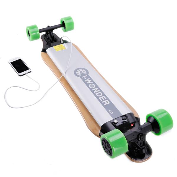 Long Board Electric Penny Board With 237.6Wh Lithium Ion Battery , 28km Max Range