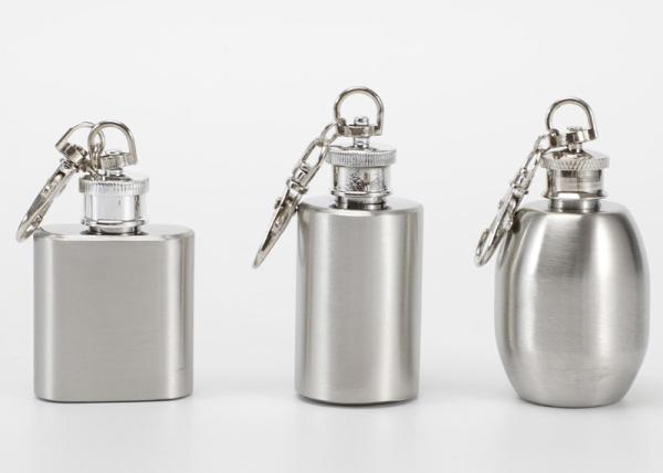 Portable Small Novelty Hip Flask 1 Ounce White Wine Bottle With Key Chain