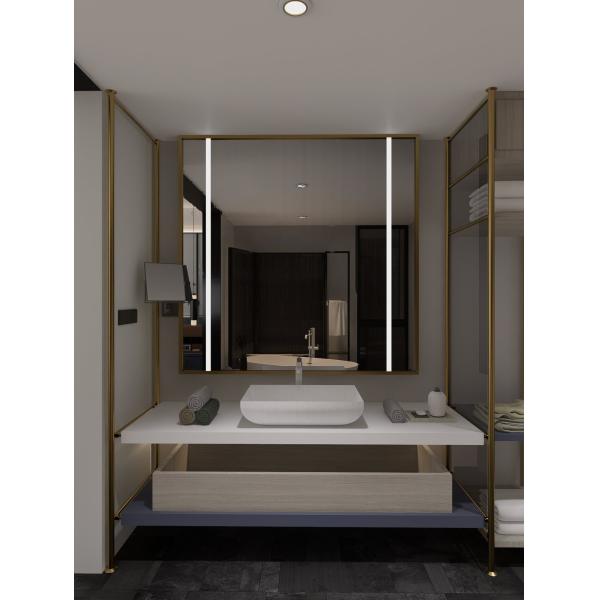 Custom Walnut Wood Finish Hotel Bedroom Furniture King Guest Room Layout Full Set