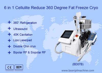 Gordura portátil da máquina do emagrecimento do corpo de 650nm Cryolipolysis que congela 6 In1