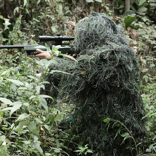 3x 4x Army Ghillie Suit Camouflage Outdoor Ultralight Tactical Military