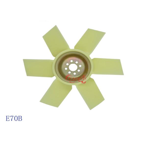 Лопатка вентилятора вентиляторной системы охлаждения 6D31 ME018185 двигателя частей экскаватора с 4 отверстиями 10 лопаток вентилятора для HD700-5 HD700-7 SK200