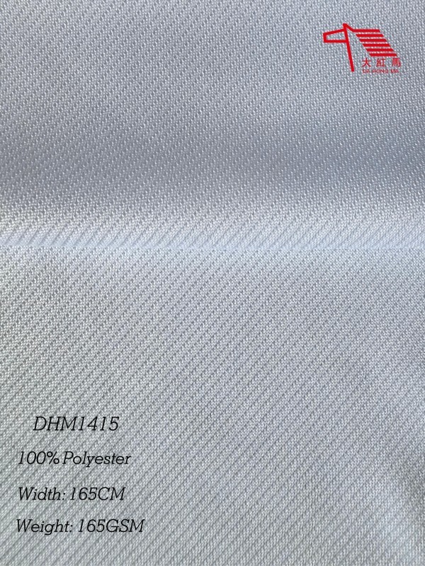 Diagonal Interwoven 100% Polyester Knitted Fabric Quick Dry 165GSM for Sportswear