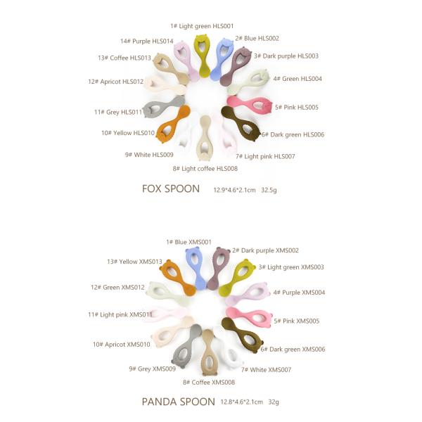 Новая ложка силикона качества еды ложки младенца прибытия с детьми Eco малыша дружелюбными кормить младенцу животную ложку силикона стиля