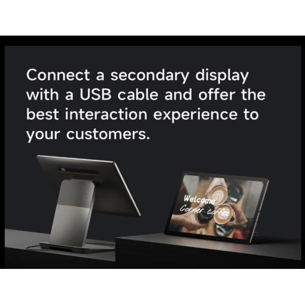 Android Restaurant POS Terminal With 10 Second Display And 2.4GHz Processor