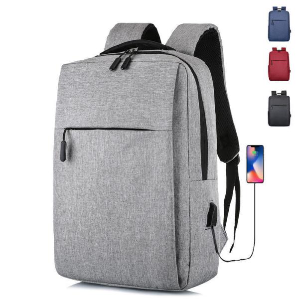 Black Custom Logo Unisex Ergonomics Anti Theft Smart Nylon Laptop Backpacks with USB