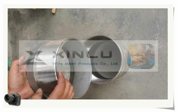 wire wound stainless steel screen pipe / wedge wire screen tube /  perfect roundness water well screens