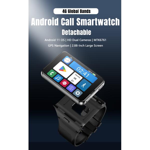 New S999 4G Smartwatch Android 11 OS MTK6761 2.0+8.0MP Dual Camera 4+64GB BT GPS WiFi Phone Call