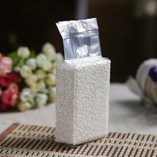 Embalagem de plástico de nylon de vácuo de tijolo de arroz