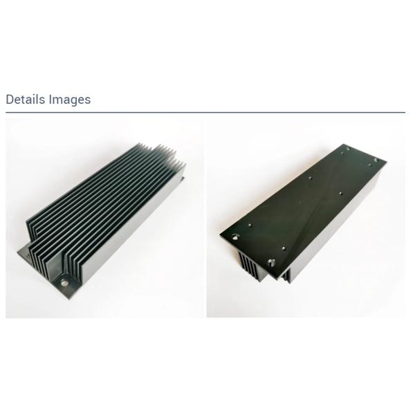 Anodized Extruded Aluminum Heatsink Alloy Black 6063 T5