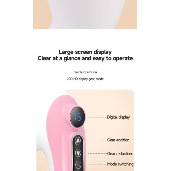 Mascador eléctrico de mano Arma de masaje de grasa Máquina de vibración de acondicionamiento físico Instrumento de adelgazamiento corporal