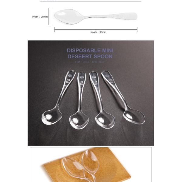 High quality Eco-Friendly wholesale cheap plastic dessert spoons