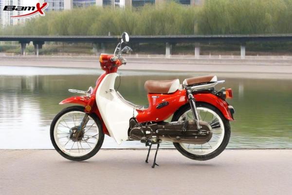 Automatic CUB 110CC Motorcycle Fuel Tank Capacity 4.4L Red Black most cost-efficient motorcycle
