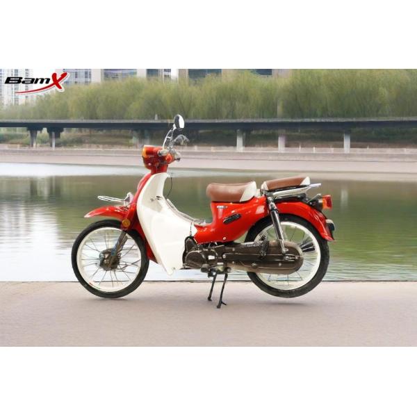Automatic CUB 110CC Motorcycle Fuel Tank Capacity 4.4L Red Black most cost-efficient motorcycle