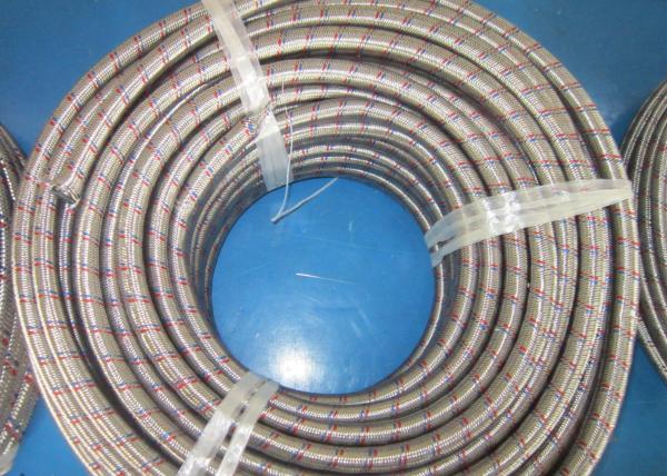 AN4  / AN 6 Braided Rubber Fuel Hose for Automotive , Stainless Steel Outer