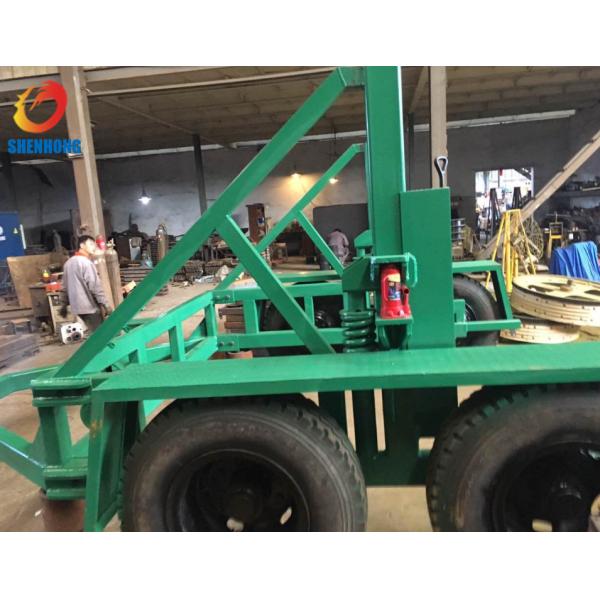 Cable Transportation Tools 8 Ton Cable Carriage Vehicle Cable Drum Trailer / Reel Trailer
