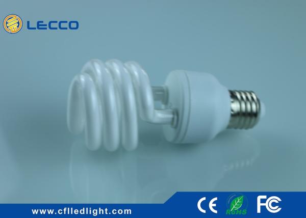 Half Spiral Energy Efficiency Compact Fluorescent Lamps CFL E27 Tricolor 2700K - 6400K