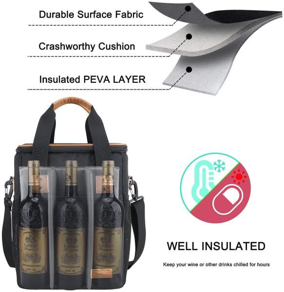 Oxford Insulated Backpack Cooler Bag Bottle Beer Wine Cooler Backpack 10X6X13