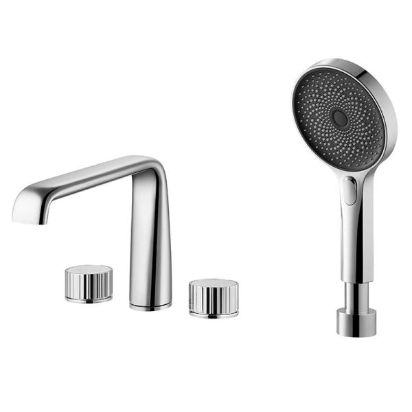 Латунный смеситель ливня ванны, горячий ливень руки ванны холодной воды