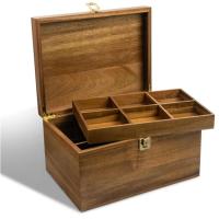 Caja de recolección de 12 pulgadas caja de recuerdos de madera reciclable caja de regalo bandeja caja de almacenamiento
