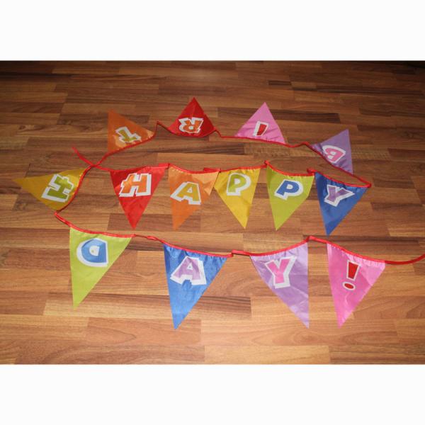 Happy Birthday Triangle Flag Bunting Happy Birthday