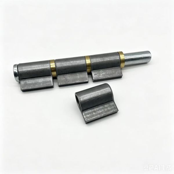 Heavy duty Welding hinge H26504, four pc leaves, with washer or bearing,material:iron, finishing:self color or zinc plating