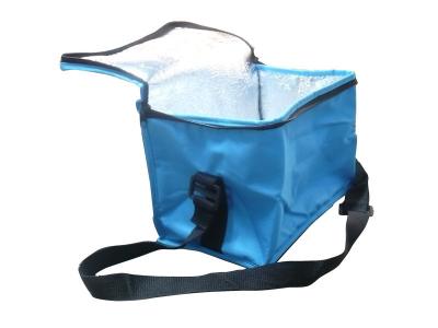 600D Blue Oxford Thermal Insulated Bags With Aluminum Foil, Black Zipper，Cooler bag