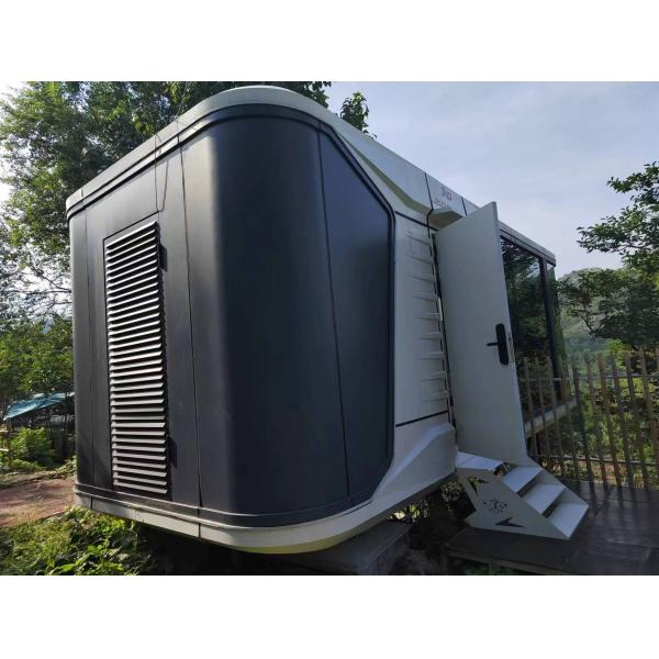 Mobile modular prefab portable container tiny house homes on wheels with full furniture for sale
