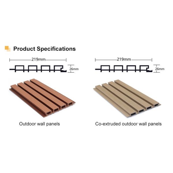 Waterproof Exterior Siding Panels WPC Wall Panels for Outdoor Use Decorative Exterior Wood Wpc Wall Cladding