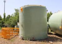 Fora do tratamento de esgotos cilíndrico séptico industrial do tanque de terra arrendada de Frp