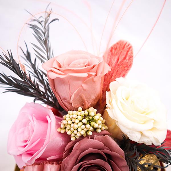 Customized Everlasting Rose In Glass , Valentine'S Day Preserved Roses In Glass