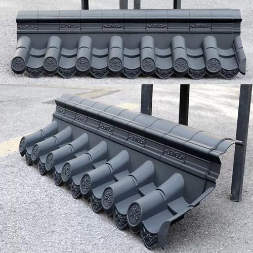 Chinese Roofing Covering Plastic Sheet Traditional Polypropylene Roof Tiles Ornaments