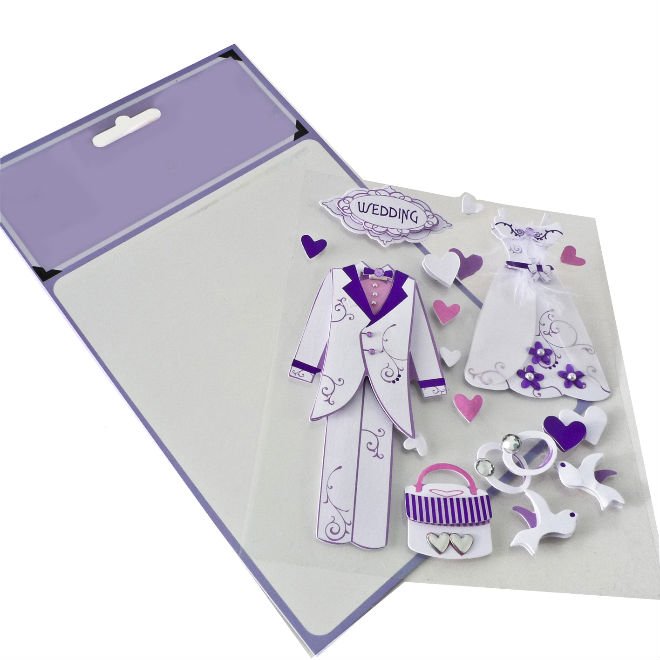Custom Violet kids birthday / christmas Laminated Card Printing Service for Children Gift
