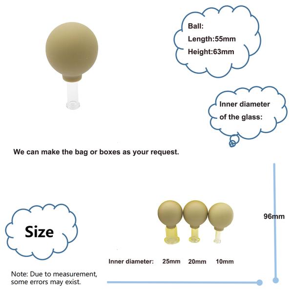96mm Height Chinese Traditional Glass Cupping Massage Therapy Vacuum Cupping Machine for Face Safe and Effective Therapy