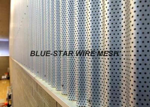 Anti - Static Corrugated Perforated Metal Sheet Sound Barrier Dust And Sunshine Proof Screen Mesh