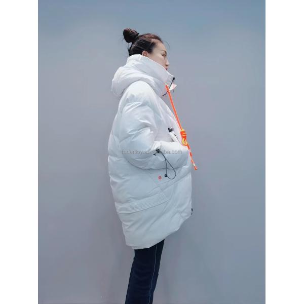 FODARLLOY F22560 Ladies Warm Hooded Cotton-padded Clothes Women Slim Long Winter Jackets Women Coats