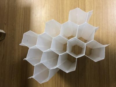 PVC 1MM Thick Plate Tube Settler Media For Wastewater Treatment Machine