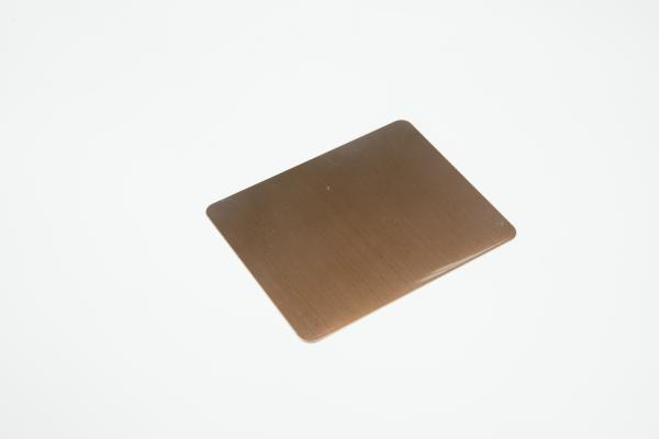 1000mm gravou a folha de aço inoxidável decorativa 201 Rose Gold Hairline