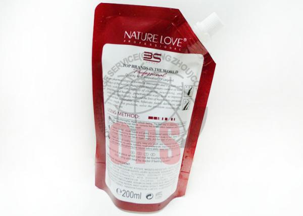 200ml Shampoo Stand Up Pouches With Side Cap Spout For Supermarket